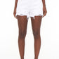 Nova High Rise Cut Off Short- Pearl Distressed