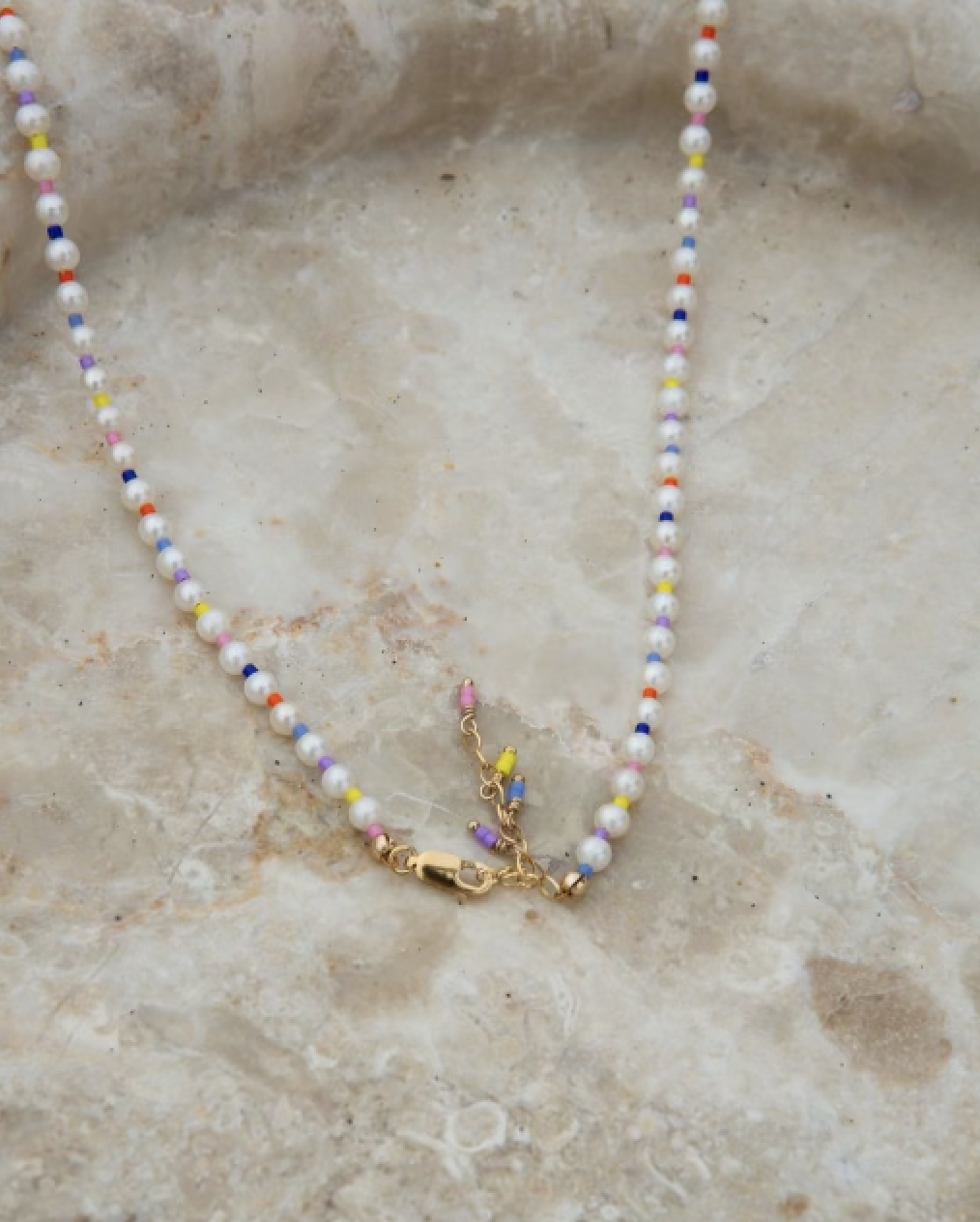 Small Rainbow Freshwater Pearl Necklace