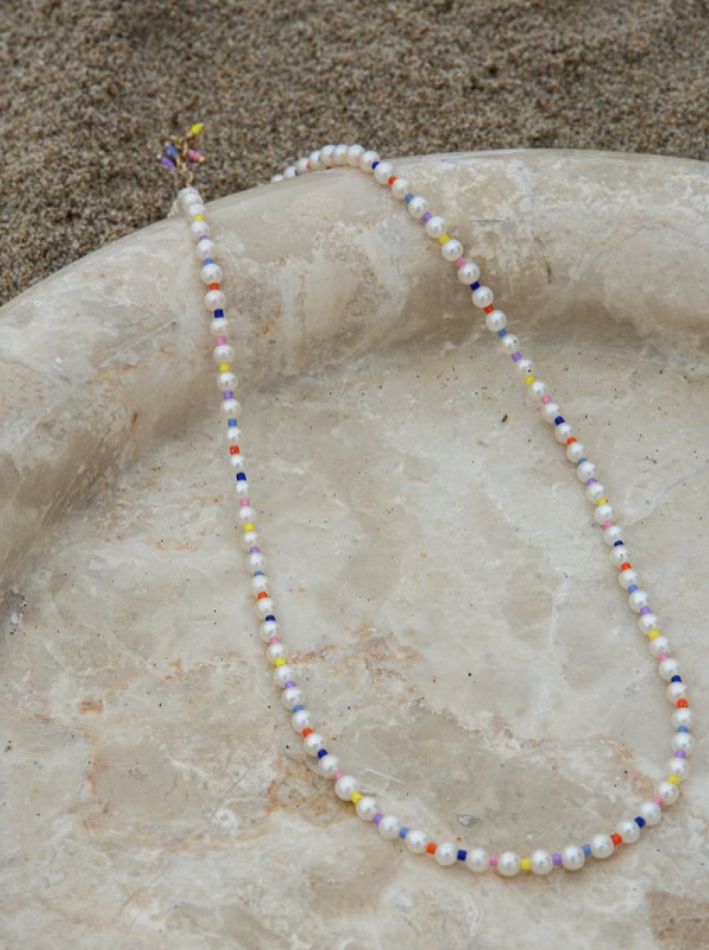 Small Rainbow Freshwater Pearl Necklace