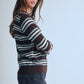 Stripe Crewneck in Chocolate