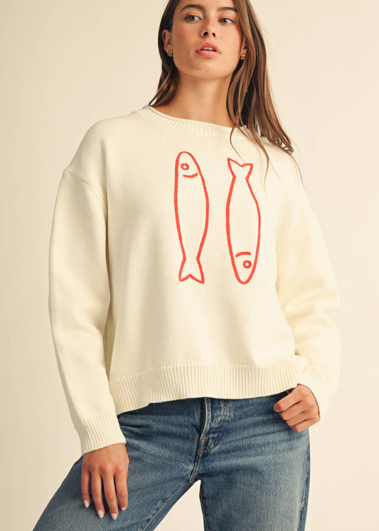 Sardine Sweater in White