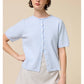 Striped Short Sleeve in Baby Blue