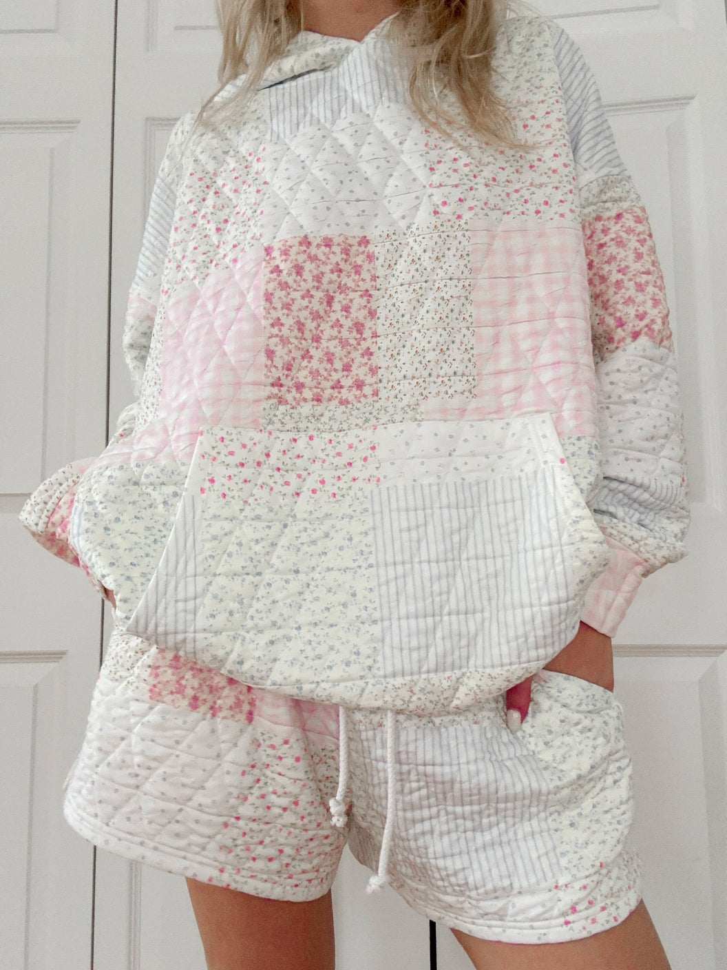 Quilted Pastel Hoodie for PREORDER