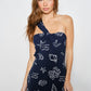 One Shoulder Shell Mini Dress