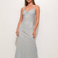 Plaid Print Maxi Slip Dress