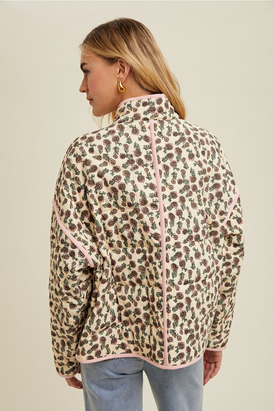 Floral Puffer Coat