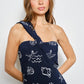 One Shoulder Shell Mini Dress