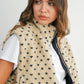 Navy Heart Fleece Vest