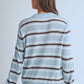 Stripe Crewneck in Light Blue