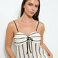 Striped Crochet Cami Tank