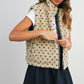 Navy Heart Fleece Vest