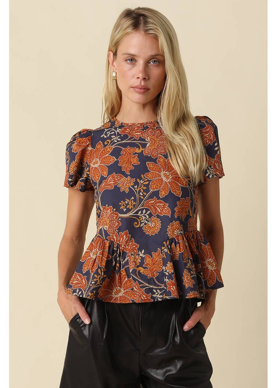 Fall Floral Top