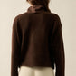 Jacquard-Knit Landscape Quarter-Zip Pullover Sweater Jacket