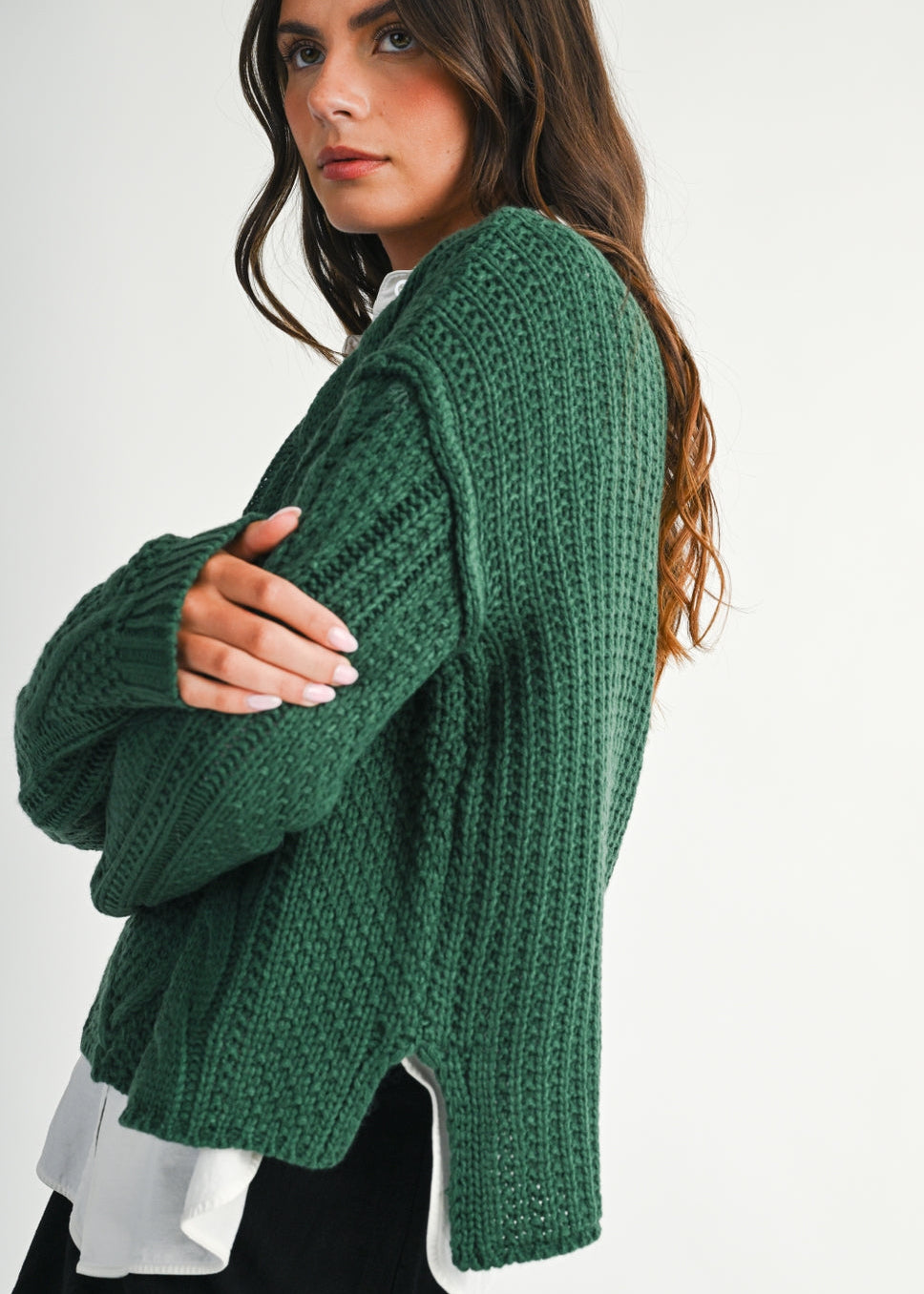 Adela Sweater in Pine