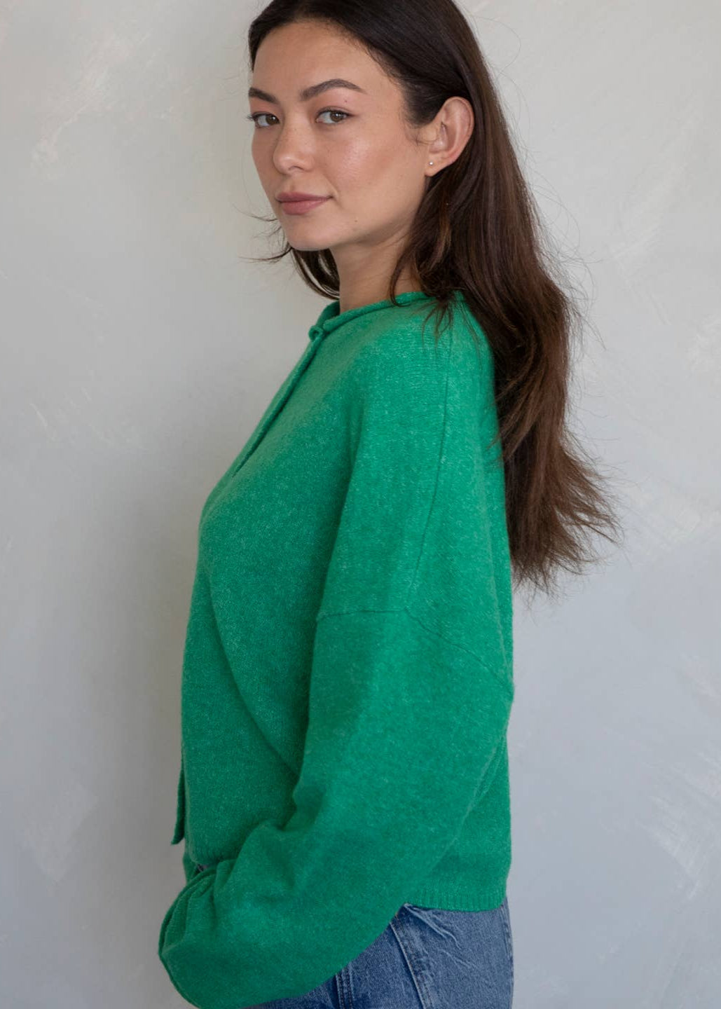 Clara Cardigan in Nature Green