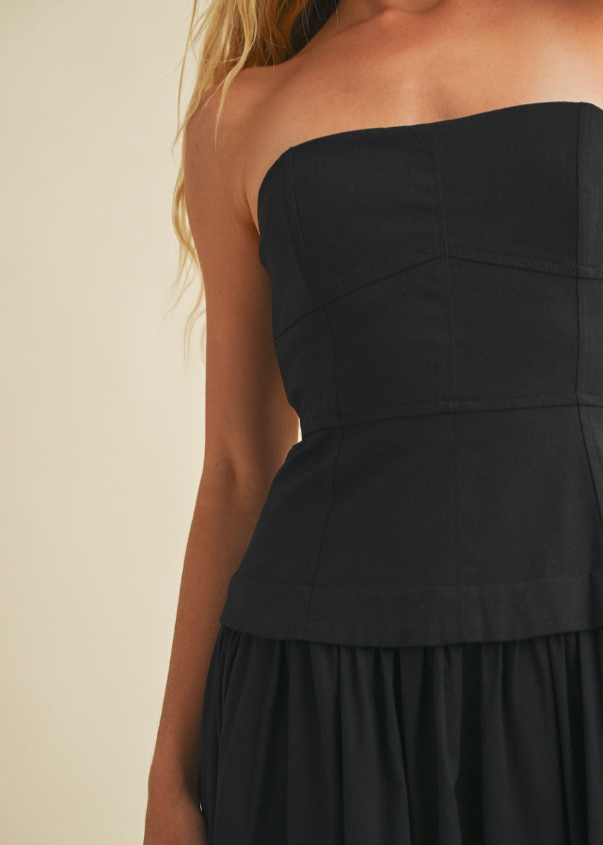 Corset Black Dress