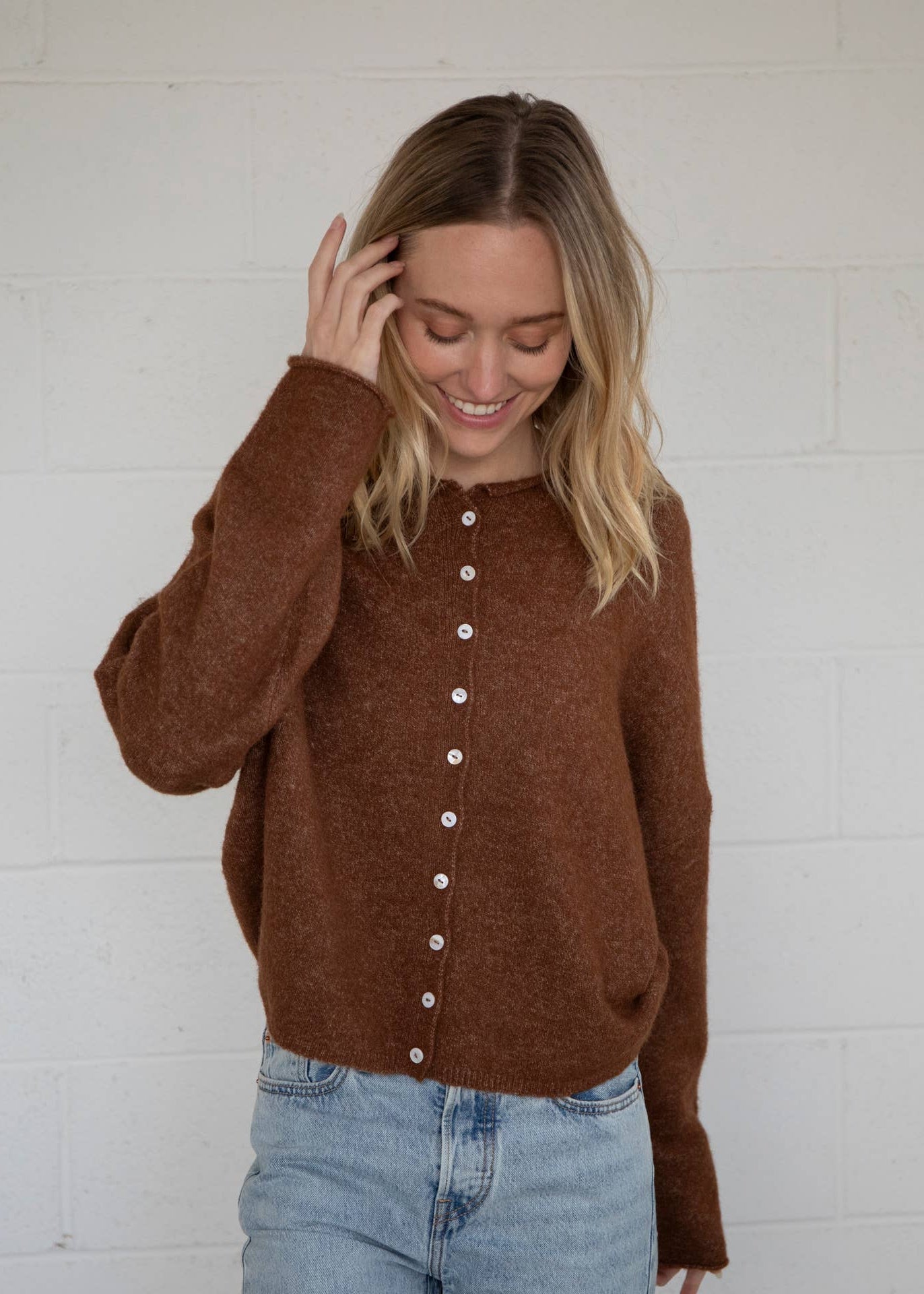 Clara Cardigan in Brown