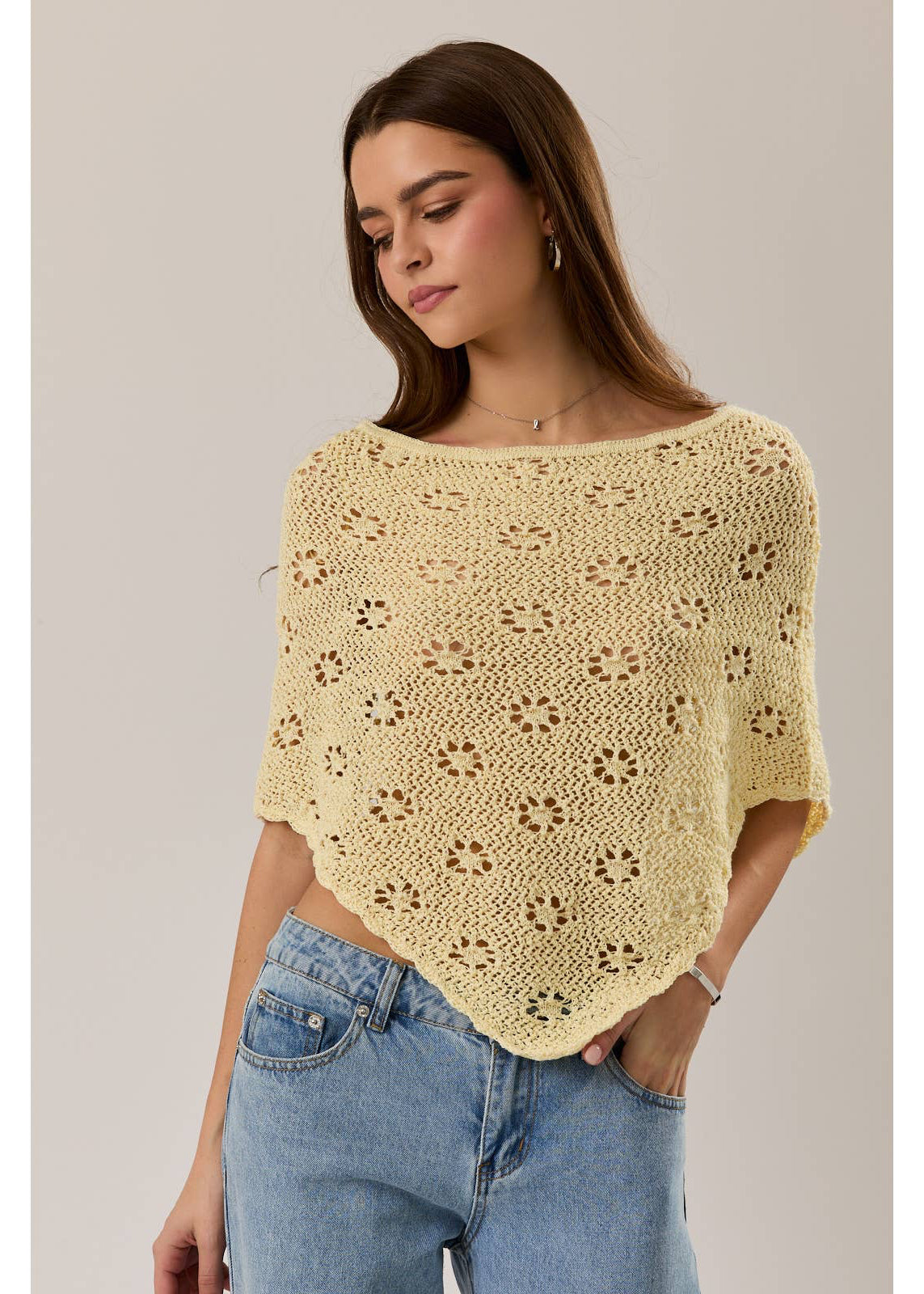 Yellow Knitted Wrap
