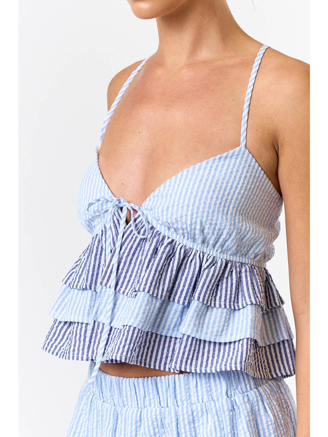 Shoreside Ruffle Bow Cami