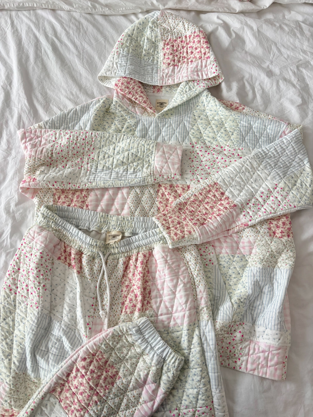 Quilted Pastel Hoodie for PREORDER