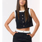 Paige Button Up Vest