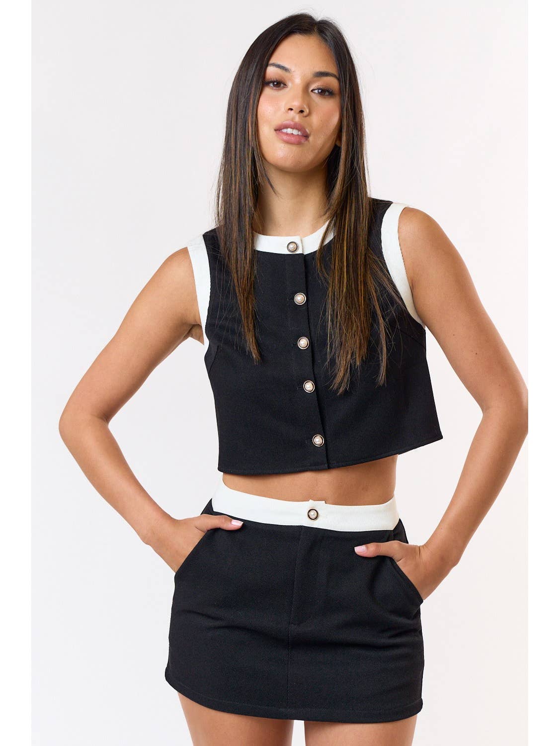 Paige Button Up Vest