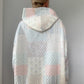 Quilted Pastel Hoodie : Shades of Blue