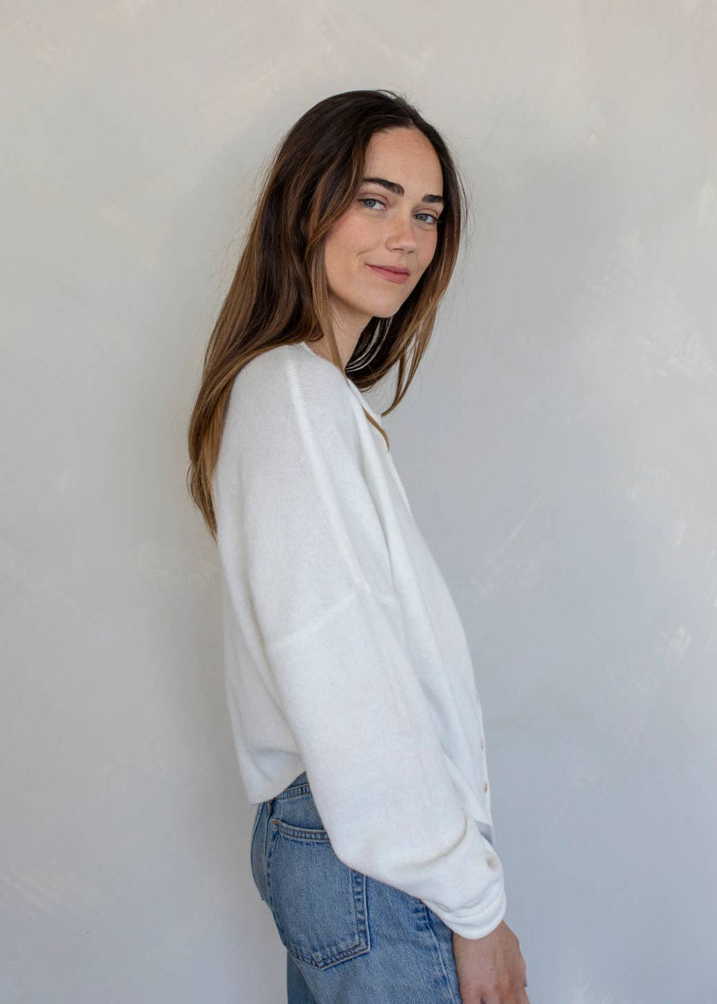 Clara Cardigan in Snow White