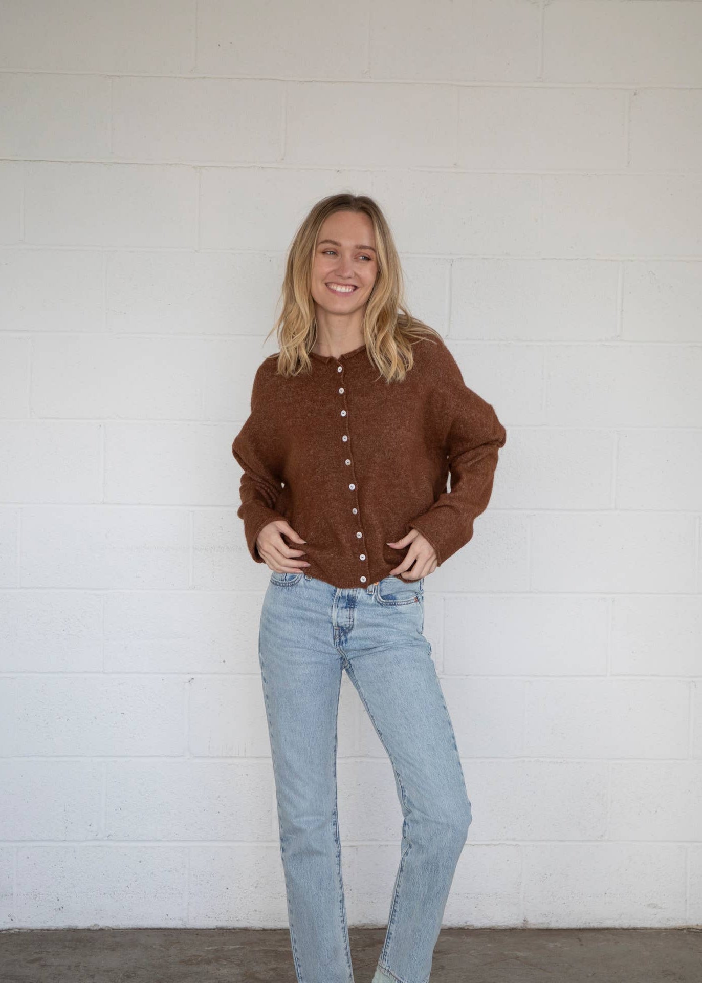 Clara Cardigan in Brown