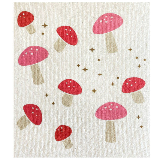 Mushrooms Swedish Dish Cloth