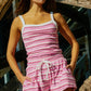 Striped Tank Top in Pink