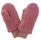 Solid Sherpa Mittens