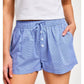 Waist Tie Checkered Shorts