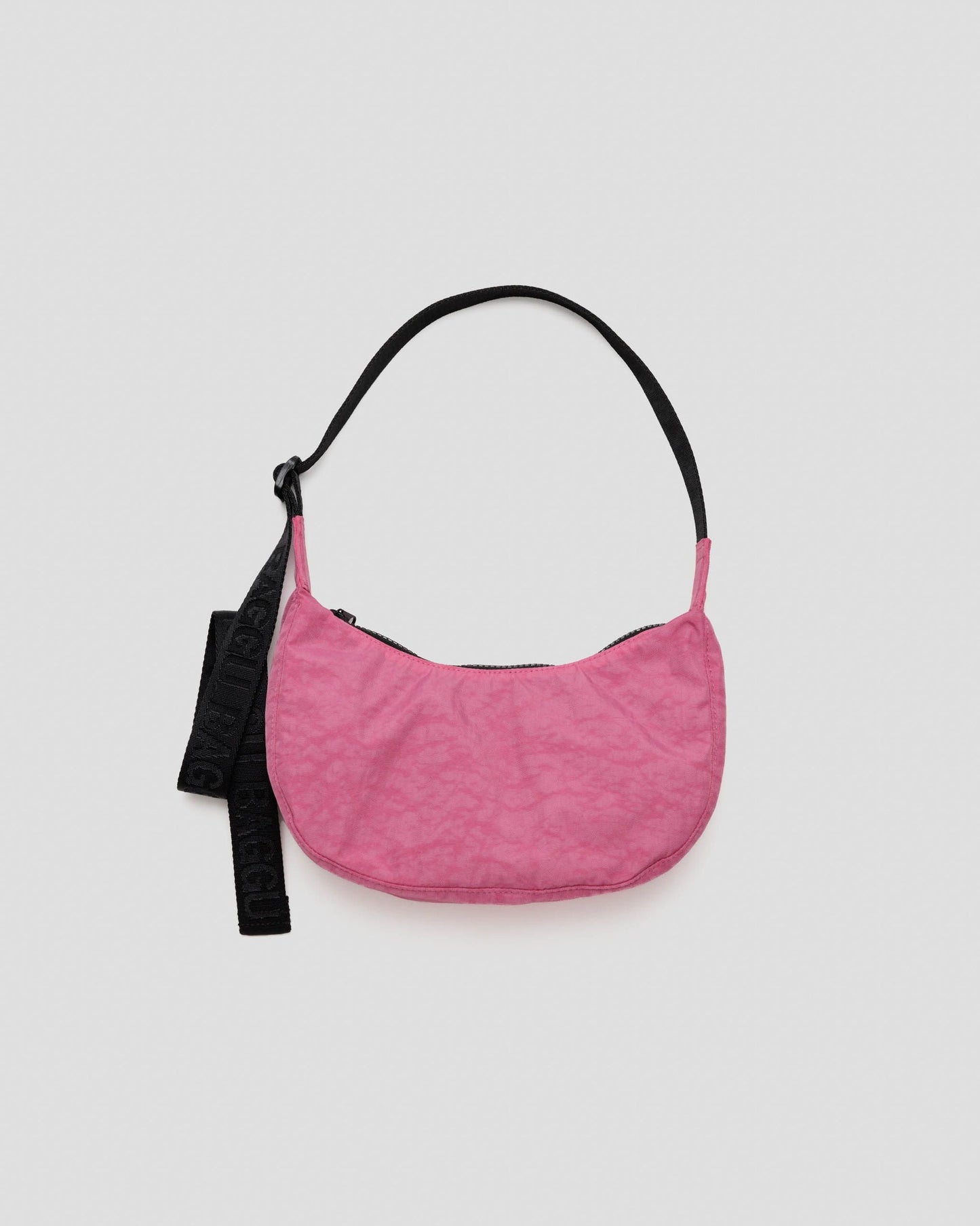 Small Nylon Crescent Bag in Azalea Pink by Baggu