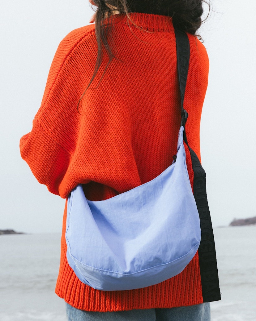 Medium Nylon Crescent Bag in Cornflower by Baggu